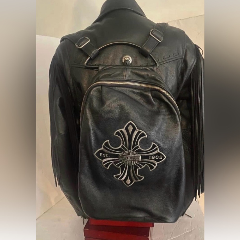 Harley Davidson Gorgeous Leather Backpack And Or Handbag